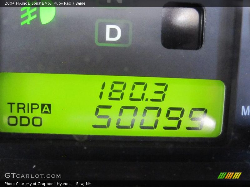 Ruby Red / Beige 2004 Hyundai Sonata V6