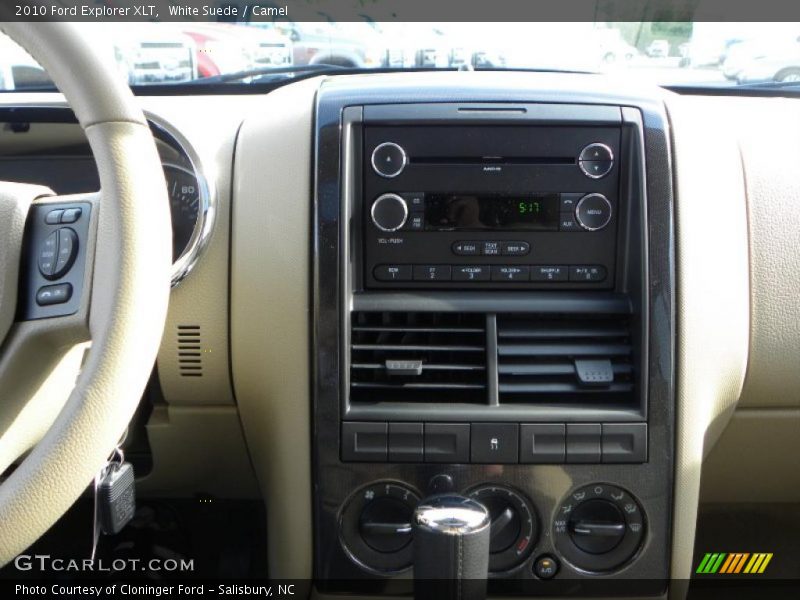White Suede / Camel 2010 Ford Explorer XLT