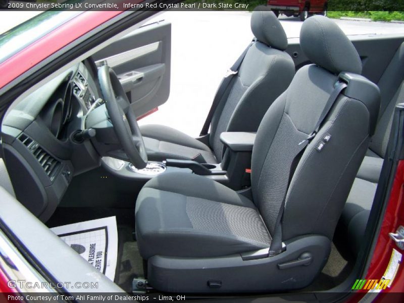 Inferno Red Crystal Pearl / Dark Slate Gray 2009 Chrysler Sebring LX Convertible