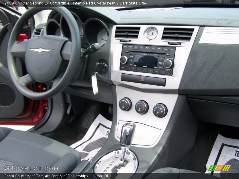 Inferno Red Crystal Pearl / Dark Slate Gray 2009 Chrysler Sebring LX Convertible