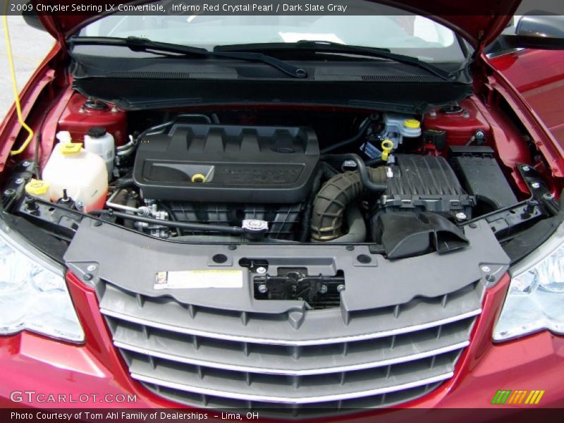 Inferno Red Crystal Pearl / Dark Slate Gray 2009 Chrysler Sebring LX Convertible