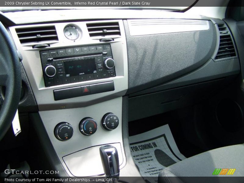 Inferno Red Crystal Pearl / Dark Slate Gray 2009 Chrysler Sebring LX Convertible