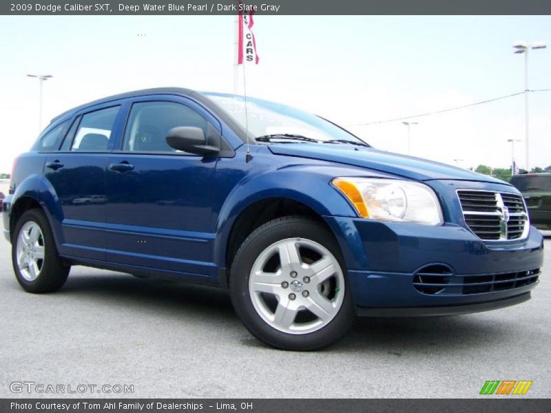 Deep Water Blue Pearl / Dark Slate Gray 2009 Dodge Caliber SXT