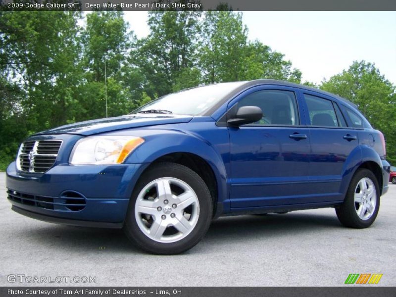 Deep Water Blue Pearl / Dark Slate Gray 2009 Dodge Caliber SXT