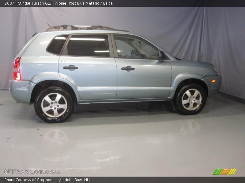 Alpine Frost Blue Metallic / Beige 2007 Hyundai Tucson GLS