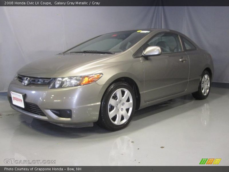 Galaxy Gray Metallic / Gray 2008 Honda Civic LX Coupe