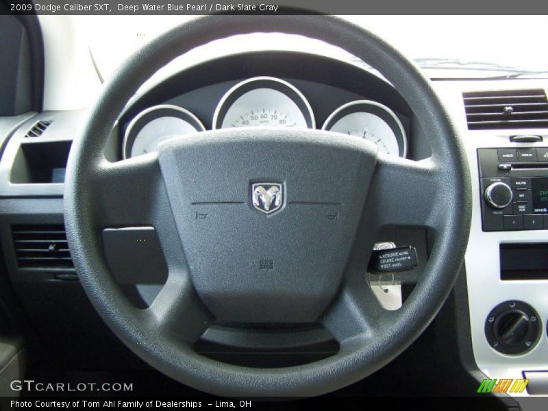 Deep Water Blue Pearl / Dark Slate Gray 2009 Dodge Caliber SXT
