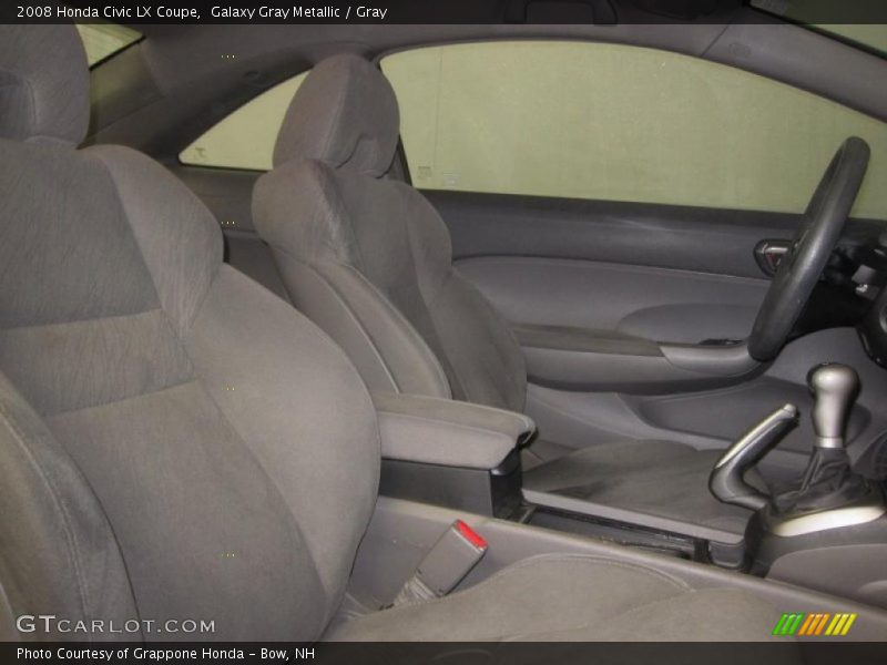 Galaxy Gray Metallic / Gray 2008 Honda Civic LX Coupe