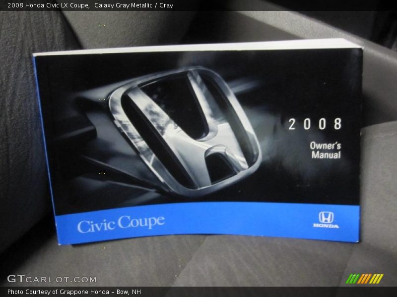 Galaxy Gray Metallic / Gray 2008 Honda Civic LX Coupe