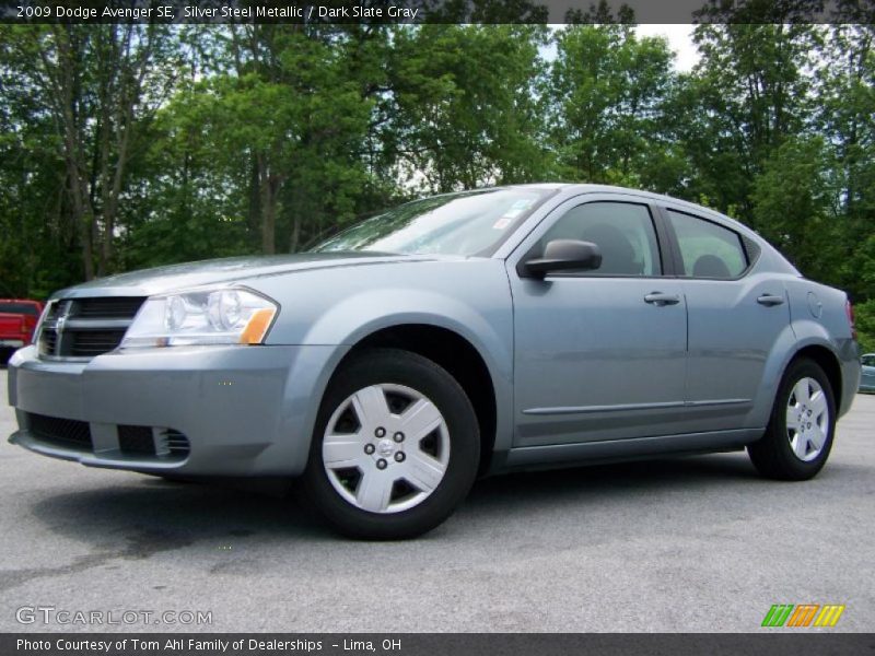 Silver Steel Metallic / Dark Slate Gray 2009 Dodge Avenger SE