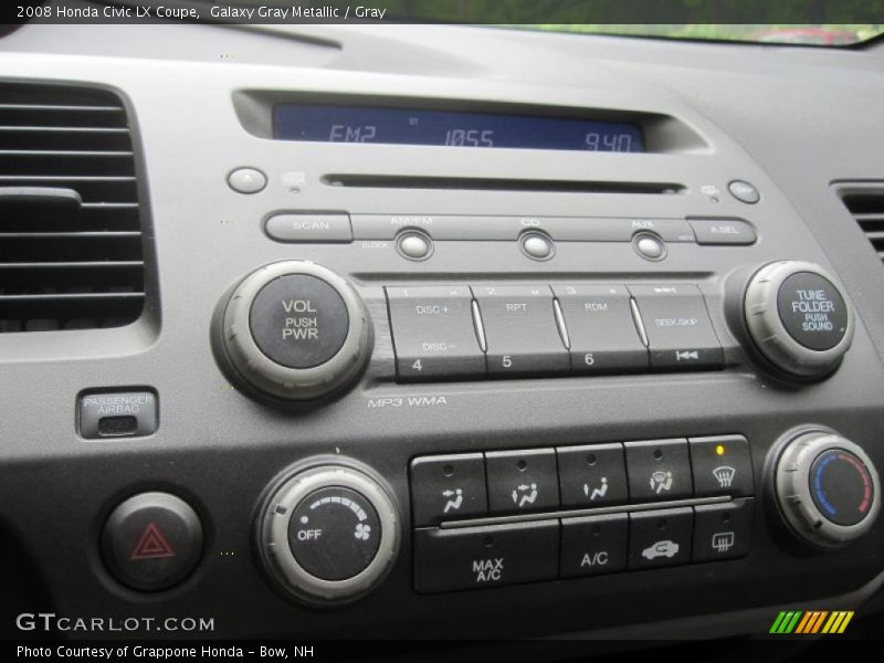 Galaxy Gray Metallic / Gray 2008 Honda Civic LX Coupe