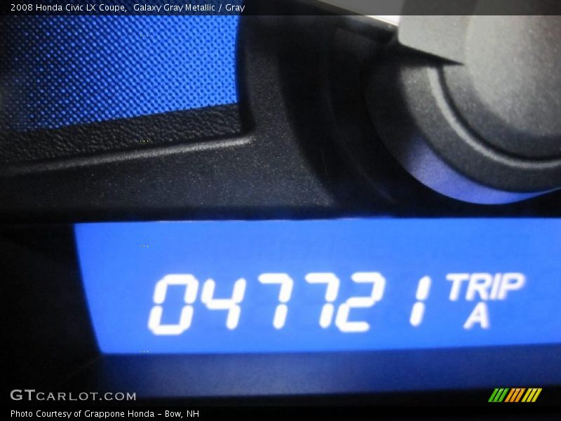Galaxy Gray Metallic / Gray 2008 Honda Civic LX Coupe
