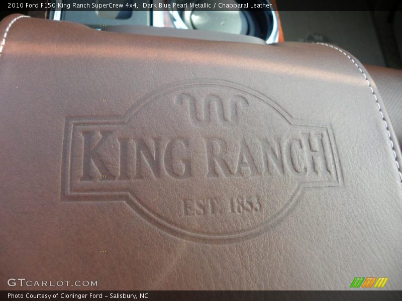 Dark Blue Pearl Metallic / Chapparal Leather 2010 Ford F150 King Ranch SuperCrew 4x4