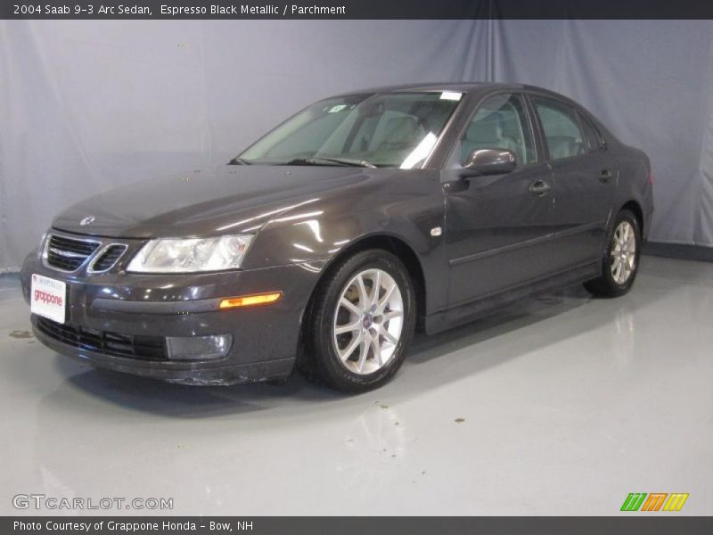 Espresso Black Metallic / Parchment 2004 Saab 9-3 Arc Sedan