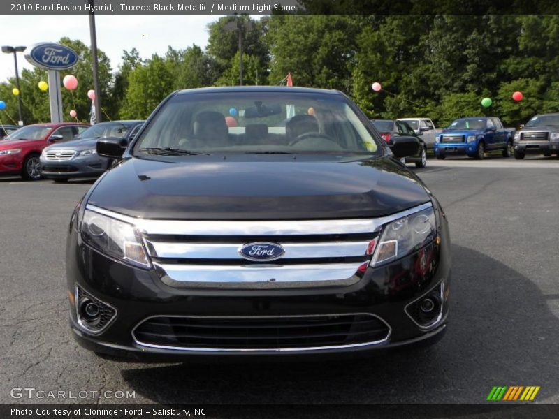 Tuxedo Black Metallic / Medium Light Stone 2010 Ford Fusion Hybrid
