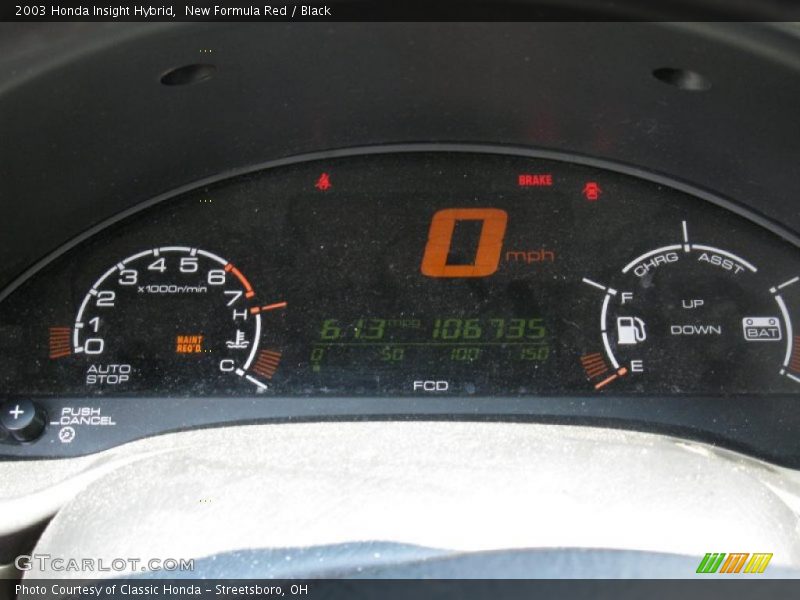 New Formula Red / Black 2003 Honda Insight Hybrid