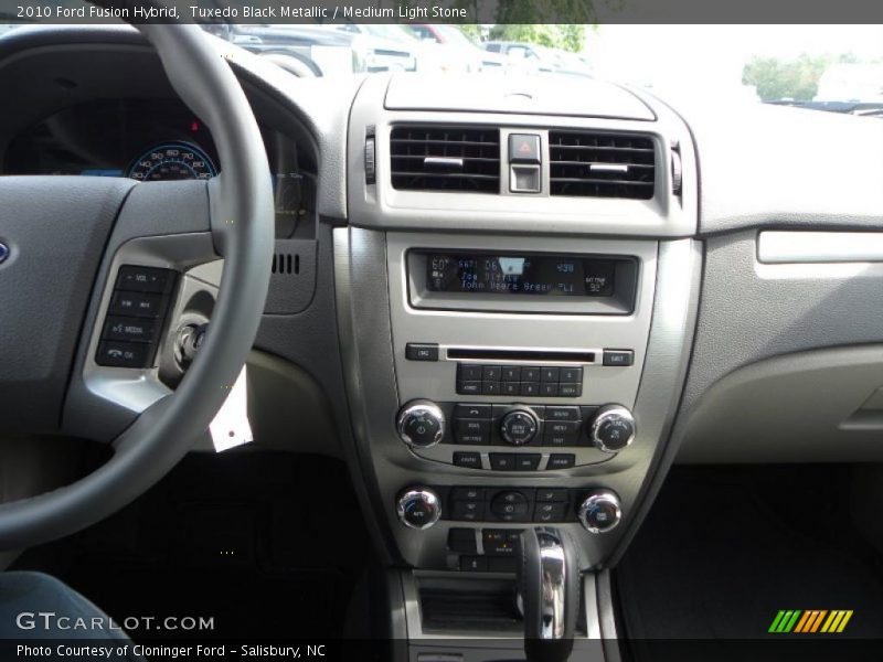 Tuxedo Black Metallic / Medium Light Stone 2010 Ford Fusion Hybrid