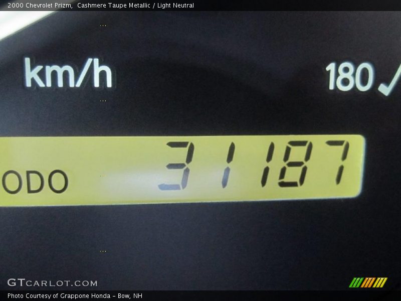 Cashmere Taupe Metallic / Light Neutral 2000 Chevrolet Prizm