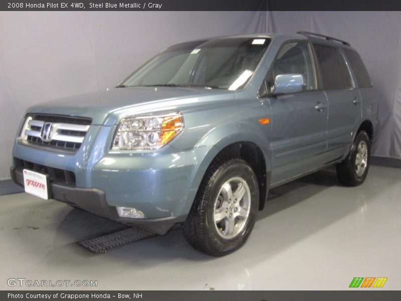 Steel Blue Metallic / Gray 2008 Honda Pilot EX 4WD