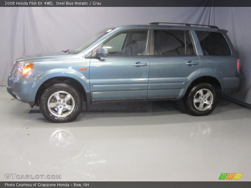 Steel Blue Metallic / Gray 2008 Honda Pilot EX 4WD