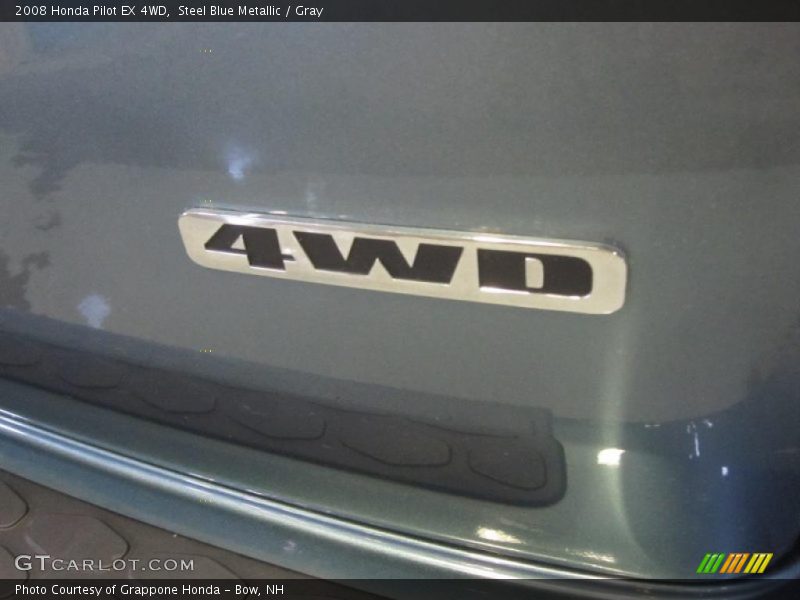 Steel Blue Metallic / Gray 2008 Honda Pilot EX 4WD