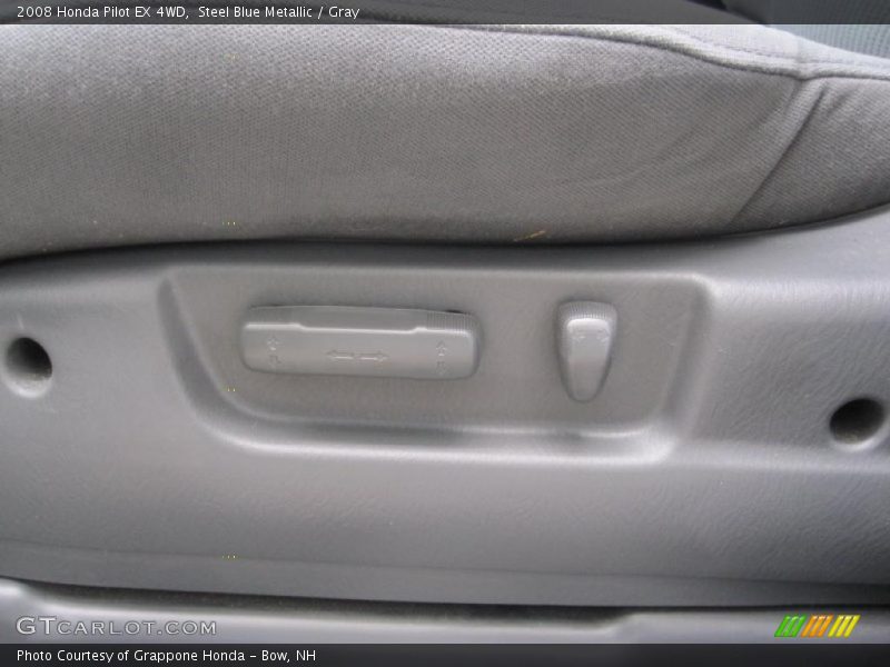 Steel Blue Metallic / Gray 2008 Honda Pilot EX 4WD