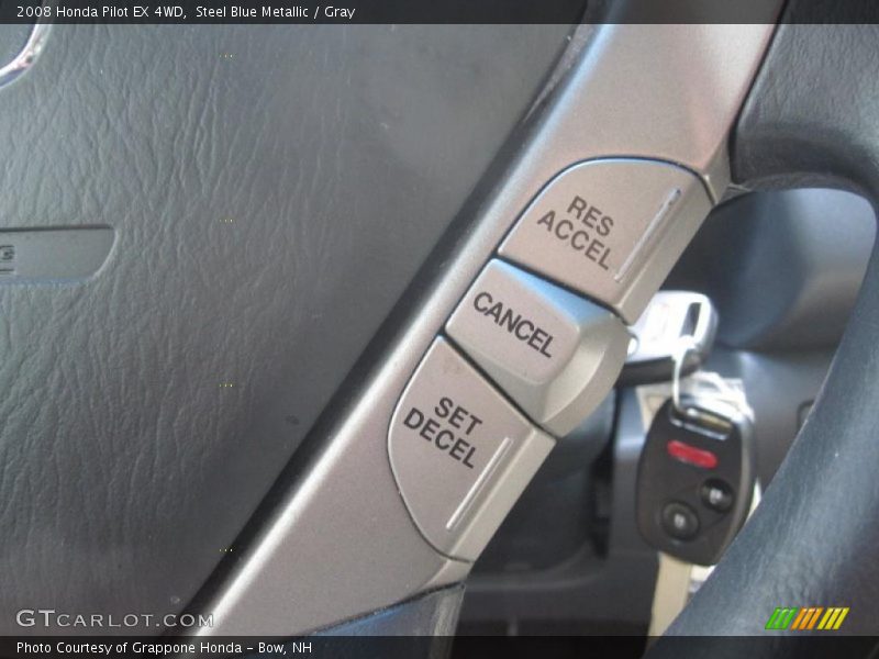 Steel Blue Metallic / Gray 2008 Honda Pilot EX 4WD