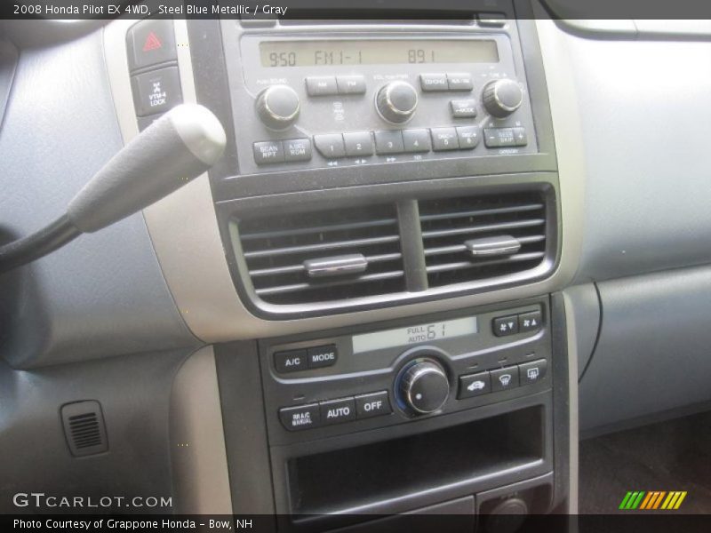 Steel Blue Metallic / Gray 2008 Honda Pilot EX 4WD
