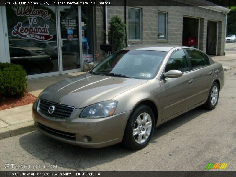Polished Pewter Metallic / Charcoal 2006 Nissan Altima 2.5 S