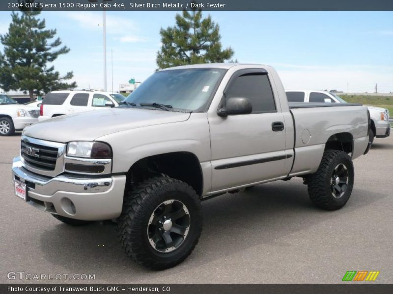 Silver Birch Metallic / Dark Pewter 2004 GMC Sierra 1500 Regular Cab 4x4