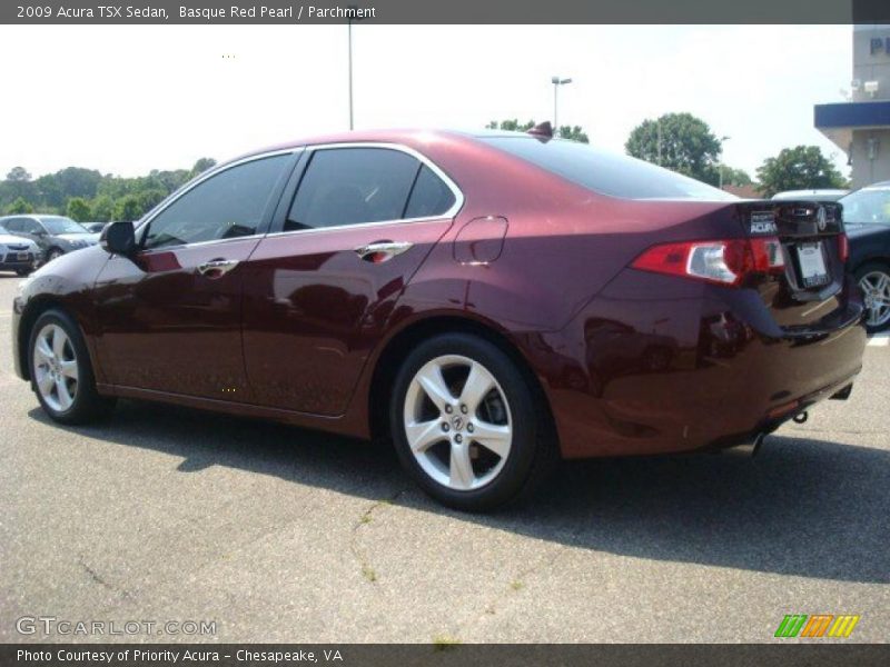 Basque Red Pearl / Parchment 2009 Acura TSX Sedan