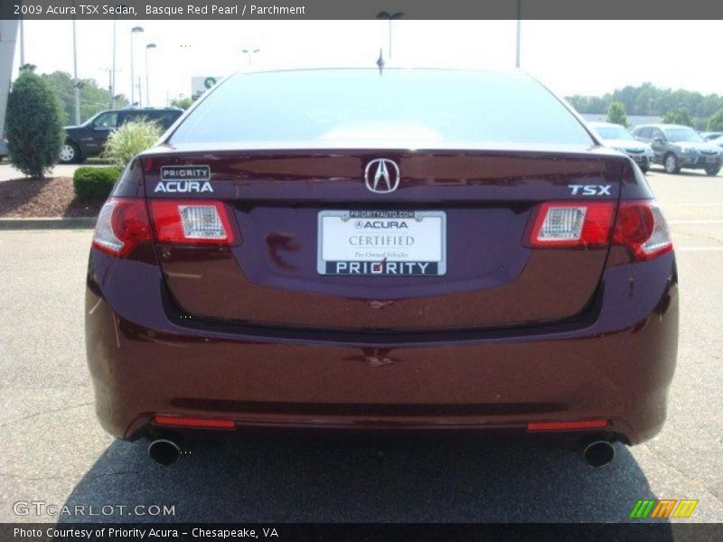 Basque Red Pearl / Parchment 2009 Acura TSX Sedan