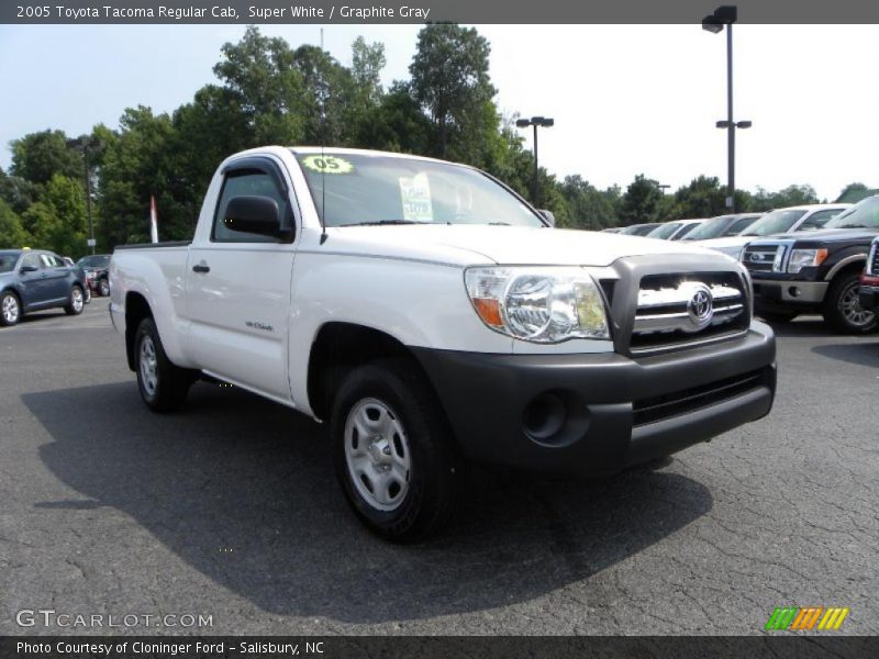 Super White / Graphite Gray 2005 Toyota Tacoma Regular Cab