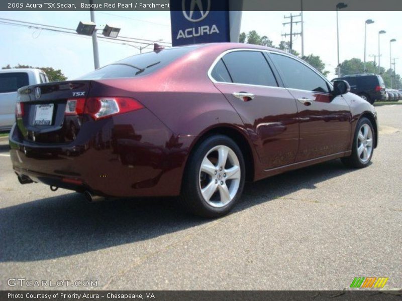 Basque Red Pearl / Parchment 2009 Acura TSX Sedan