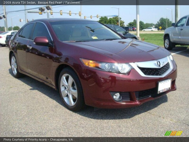 Basque Red Pearl / Parchment 2009 Acura TSX Sedan