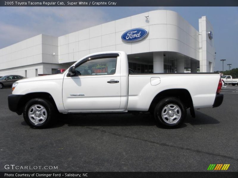 Super White / Graphite Gray 2005 Toyota Tacoma Regular Cab