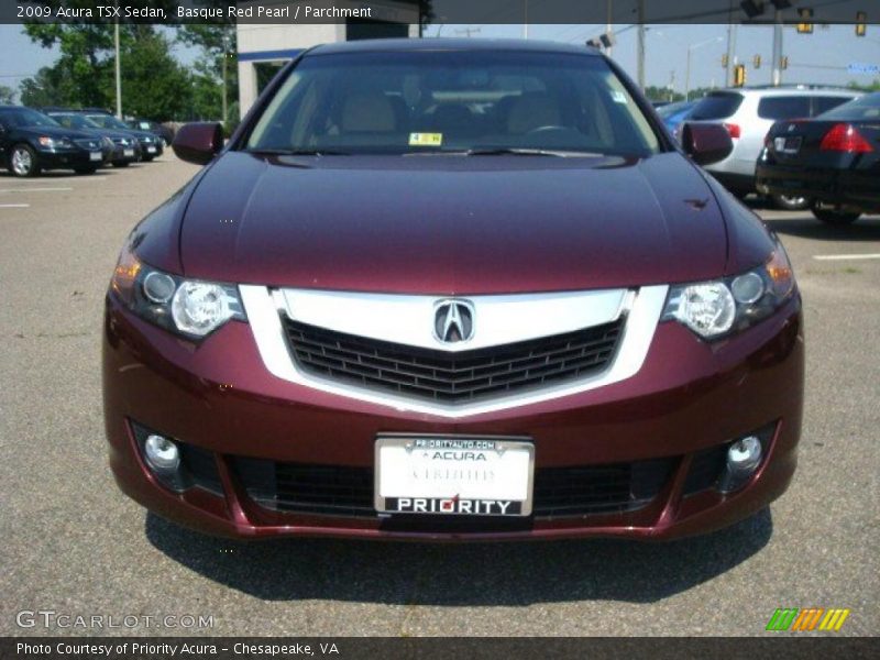 Basque Red Pearl / Parchment 2009 Acura TSX Sedan