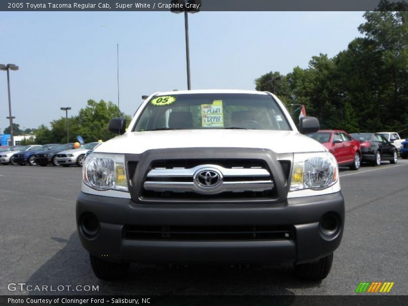 Super White / Graphite Gray 2005 Toyota Tacoma Regular Cab