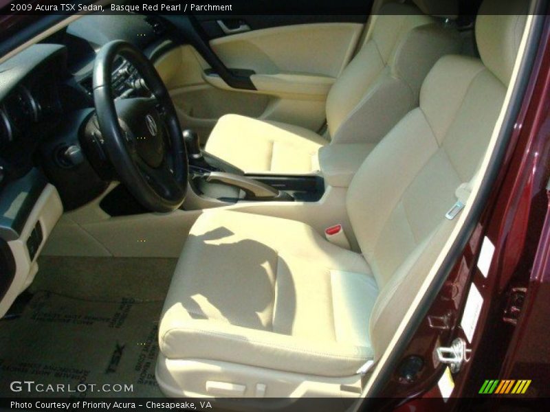 Basque Red Pearl / Parchment 2009 Acura TSX Sedan