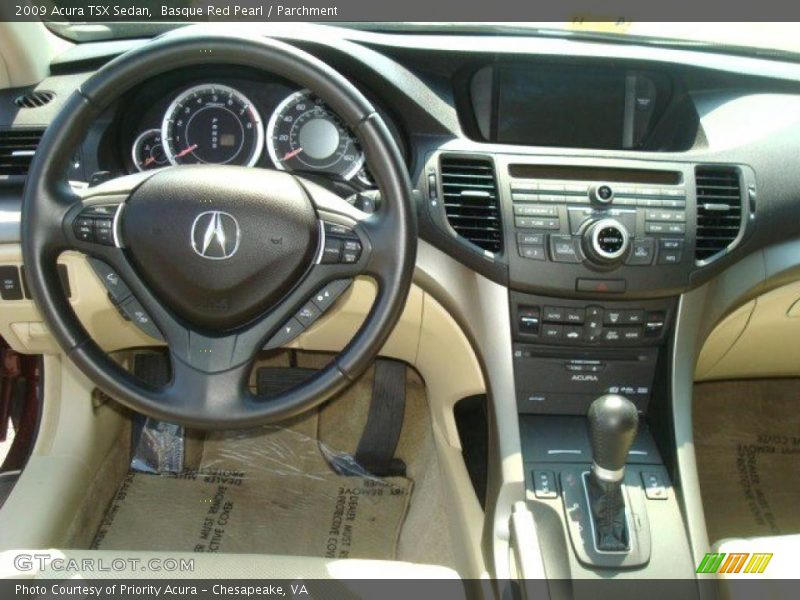 Basque Red Pearl / Parchment 2009 Acura TSX Sedan