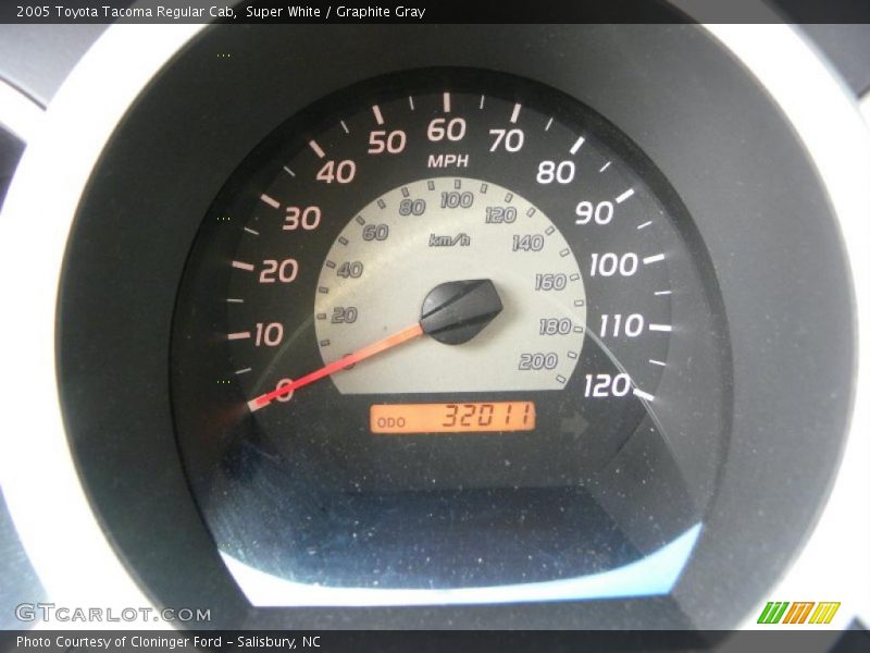 Super White / Graphite Gray 2005 Toyota Tacoma Regular Cab