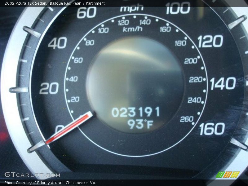 Basque Red Pearl / Parchment 2009 Acura TSX Sedan