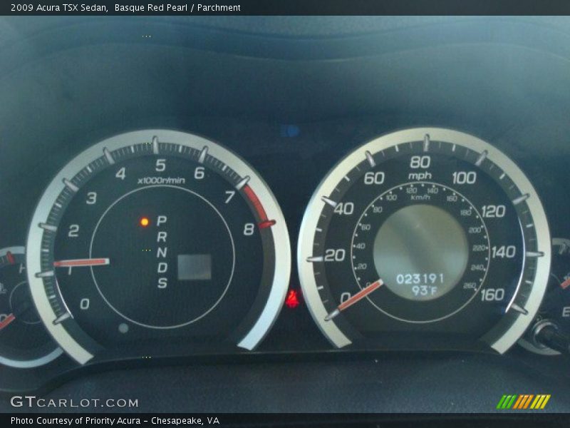 Basque Red Pearl / Parchment 2009 Acura TSX Sedan