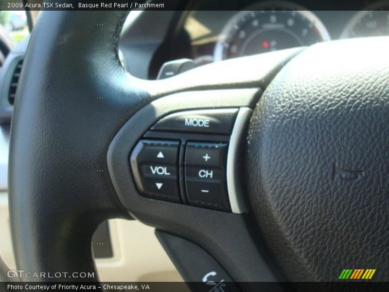 Basque Red Pearl / Parchment 2009 Acura TSX Sedan