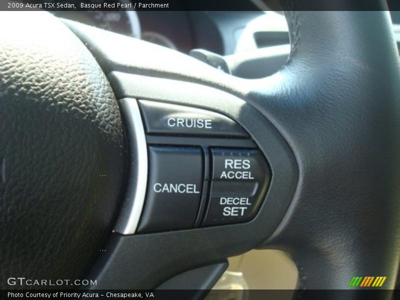 Basque Red Pearl / Parchment 2009 Acura TSX Sedan