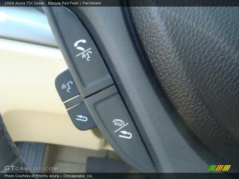 Basque Red Pearl / Parchment 2009 Acura TSX Sedan