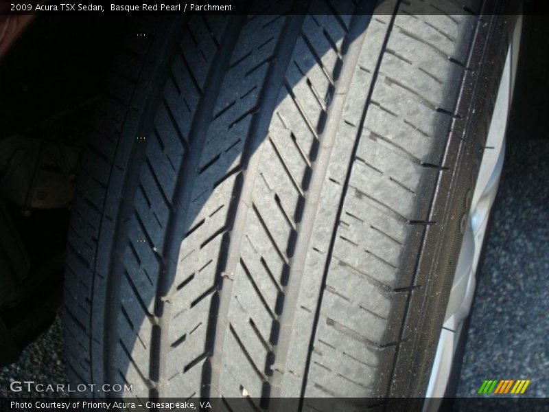 Basque Red Pearl / Parchment 2009 Acura TSX Sedan