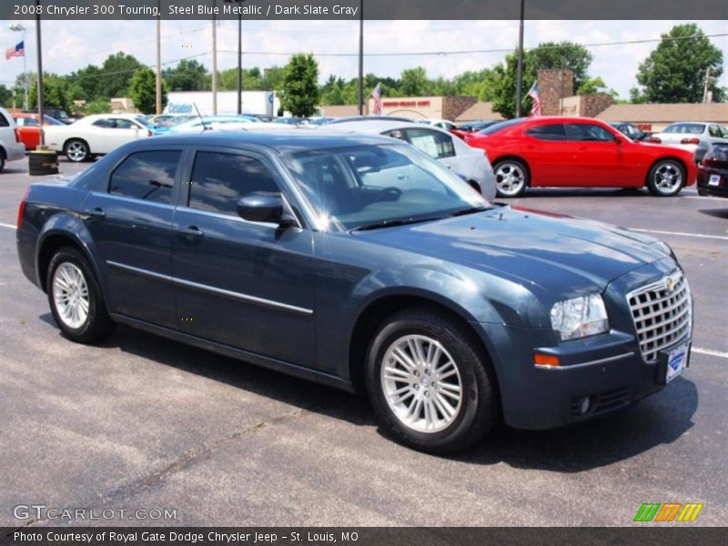 Steel Blue Metallic / Dark Slate Gray 2008 Chrysler 300 Touring