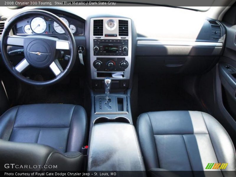 Steel Blue Metallic / Dark Slate Gray 2008 Chrysler 300 Touring