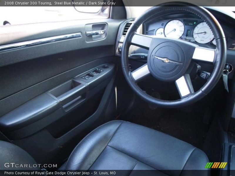Steel Blue Metallic / Dark Slate Gray 2008 Chrysler 300 Touring